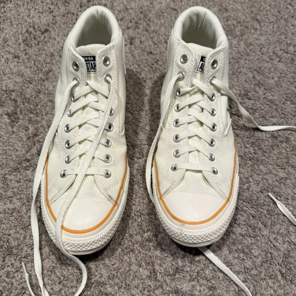 Converse Chuck Taylor Mens 13 Off White Egret All Star Malden Street Mid Gum - Picture 3 of 9